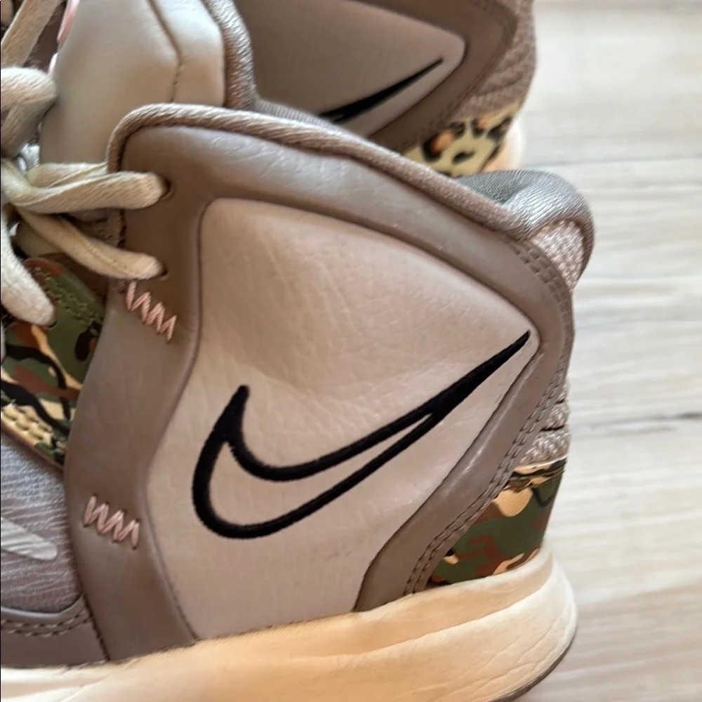 Kyrie Nike Infinity Leopard Camo High-Top Sneakers Sz 3.5Y casual basketball